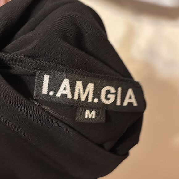 I.AM.GIA Ruched Long Sleeve Turtleneck Top Medium - Picture 2 of 5